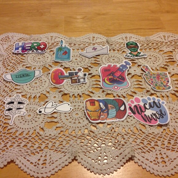 Medical / Nursing Theme Cellphone Stickers Bundle - Picture 1 of 8